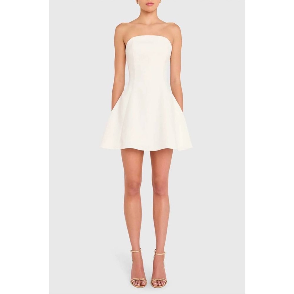 Amanda Uprichard Romilly dress Ivory white Small Strapless NWT